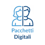 Logo pacchetti digitali, servizi web, creazione siti web, social media manager